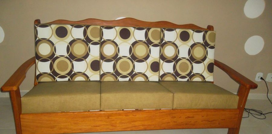 Almofadas Feita Sob Medida Tecido Impermeável Maricá Marrom e Duna bronze