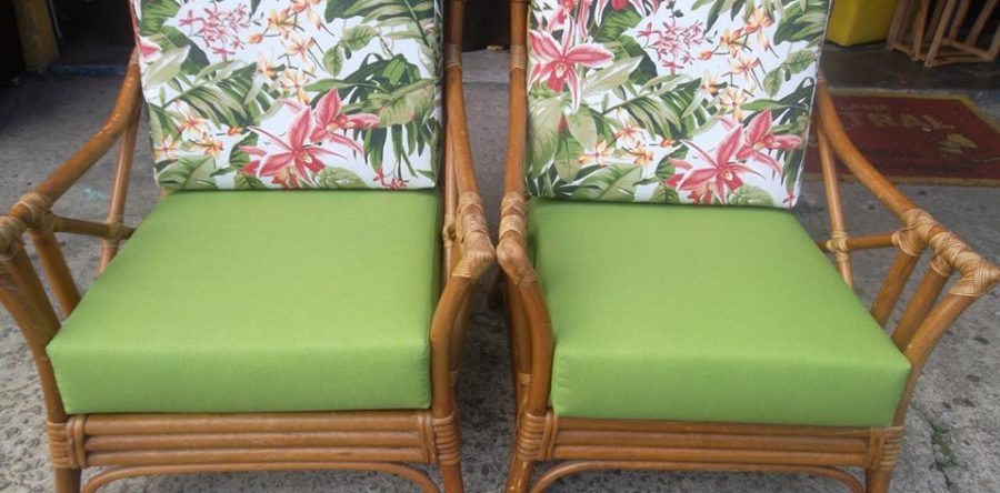 Almofadas Feita Sob Medida Tecido Impermeável Caraíva Verde e Duna verde