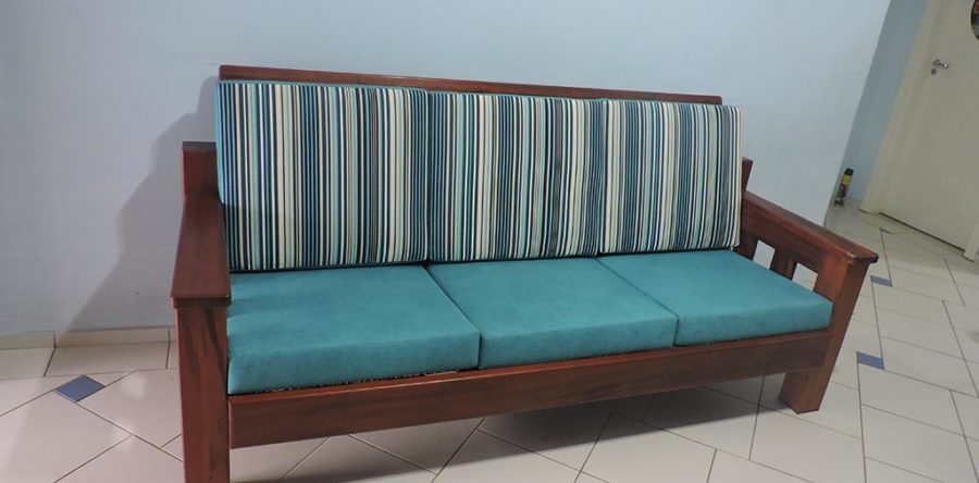 Almofadas Feita Sob Medida em Tecido Impermeável Ilhabela Azul e Duna Turquesa