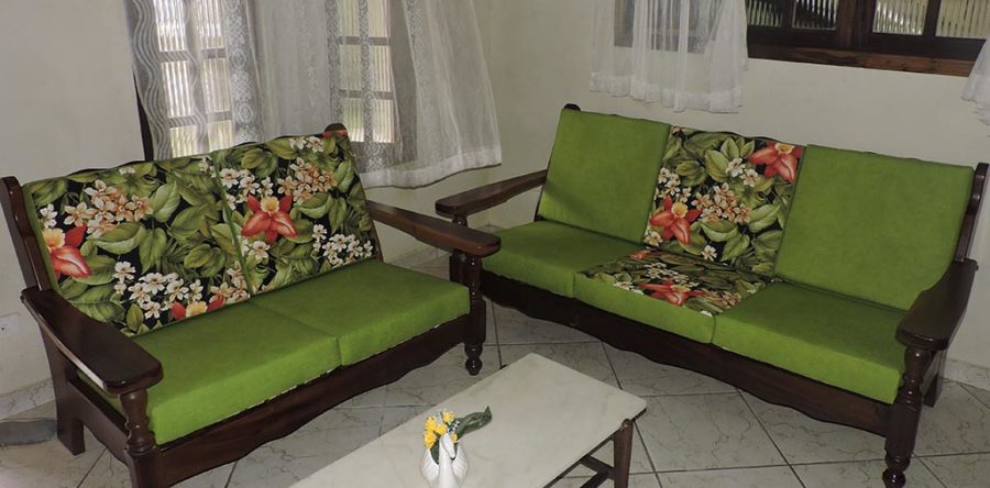 Almofadas Feita Sob Medida em Tecido Impermeável Saquarema Vermelho e Duna Verde