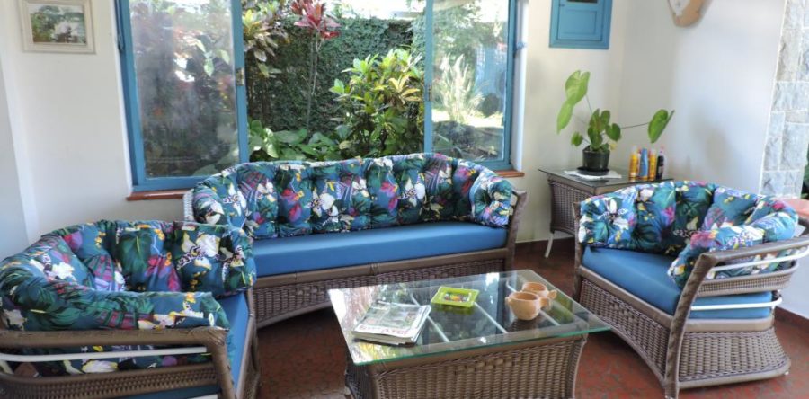 Almofadas sob medida com Igapó Azul e Linum Azul