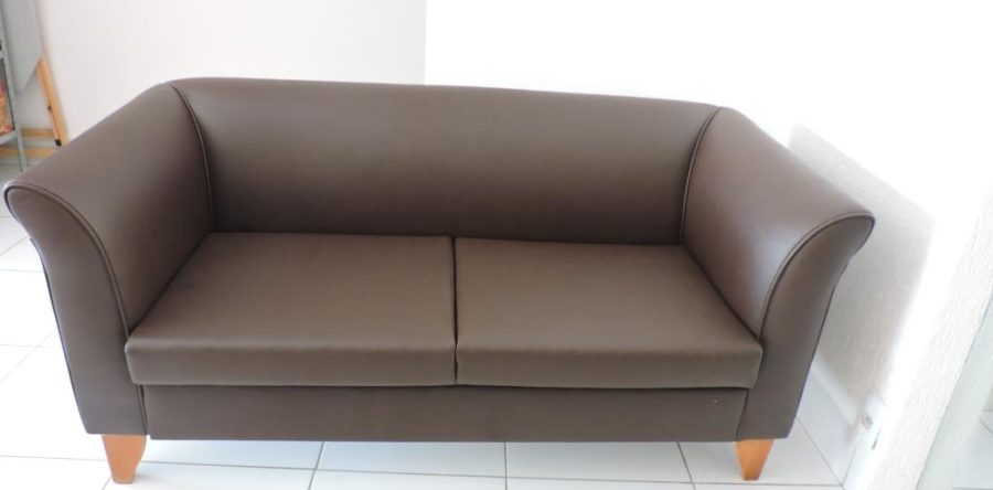 Reforma de Sofá no Tecido Courvin Marrom Náutico