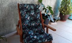 Fabricação de Almofada com tecido Acquablock Impermeável Maguana Preto