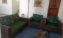 Almofadas sob medida com tecido Acquablock Impermeável Maranta Preto e Duna Bandeira